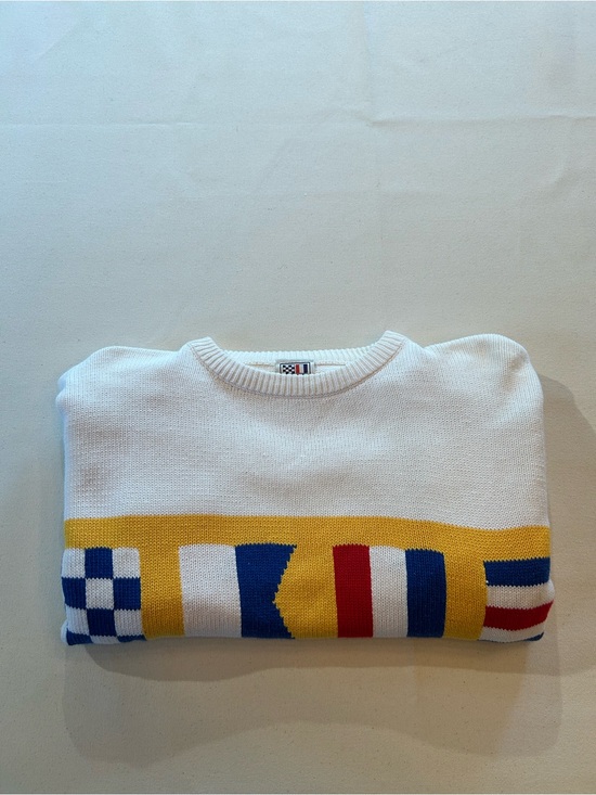 North Antlantic Trading Co Other - North Atlantic Trading Co. Vintage Nautical Flag Knit Sweater M/L